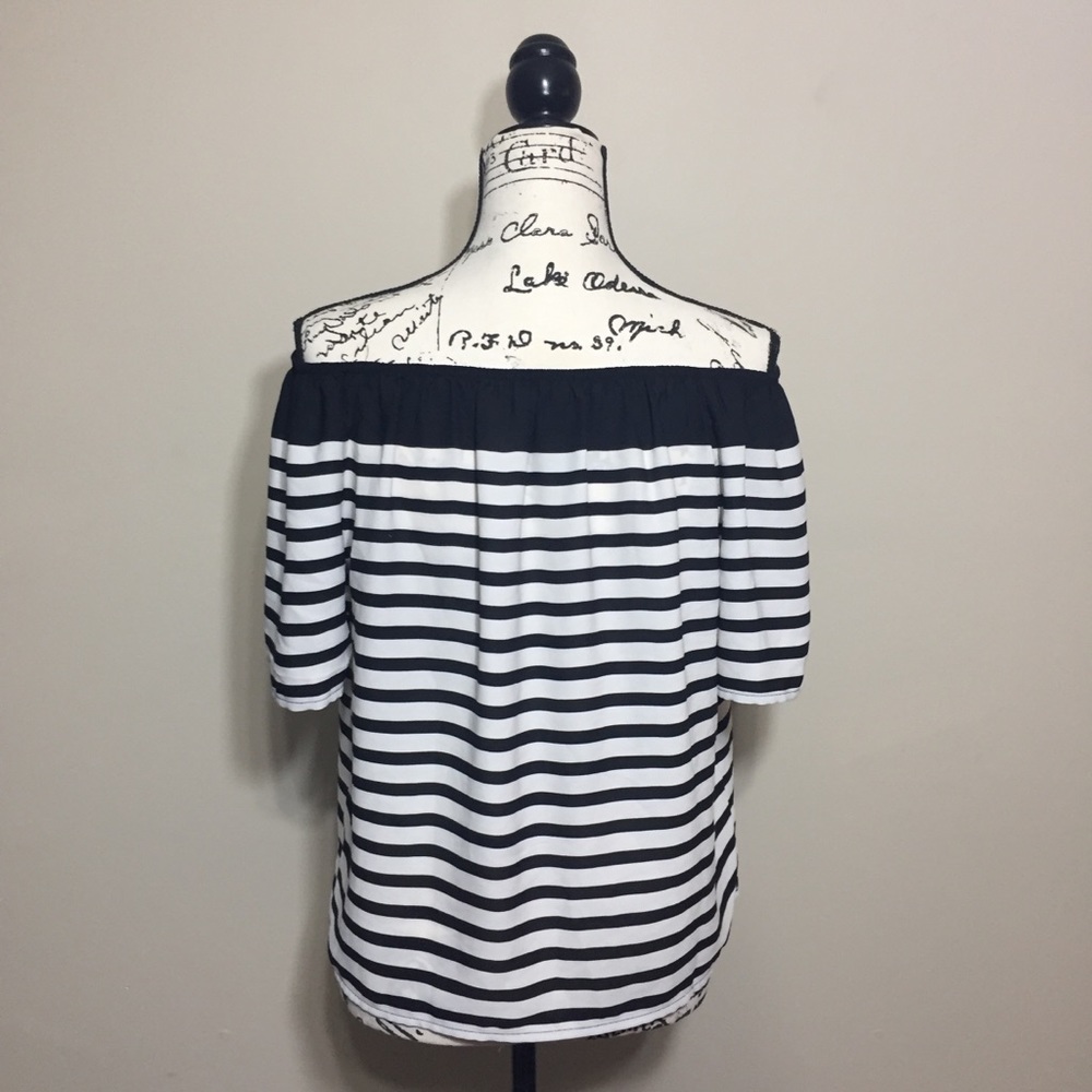Loft • Petite • Stripe • Off Shoulder
